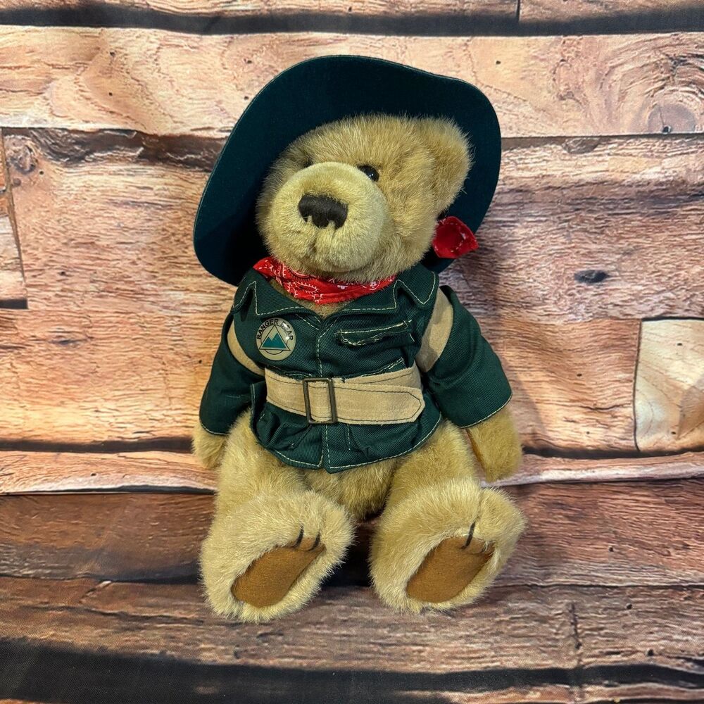 Ranger Rex's Forest Friends Bear Ranger Outfit Scout Hat Backpack Plush 9"